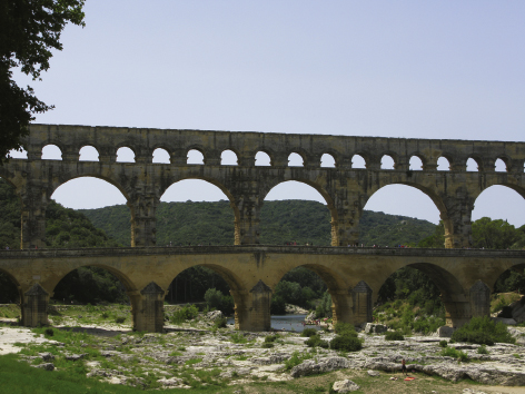 Roman aqueduct close to Avignon/France.