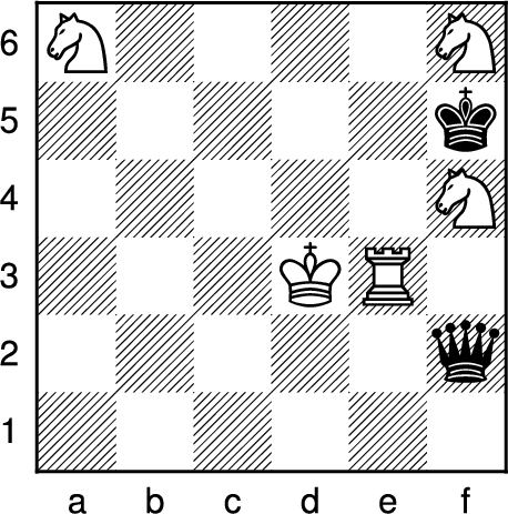 Endgame tablebase position, white to move and win in 178 moves.