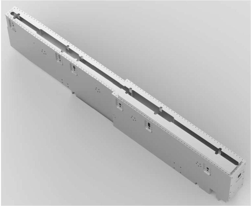 Neutron beam port insert (left part facing the neutron source).