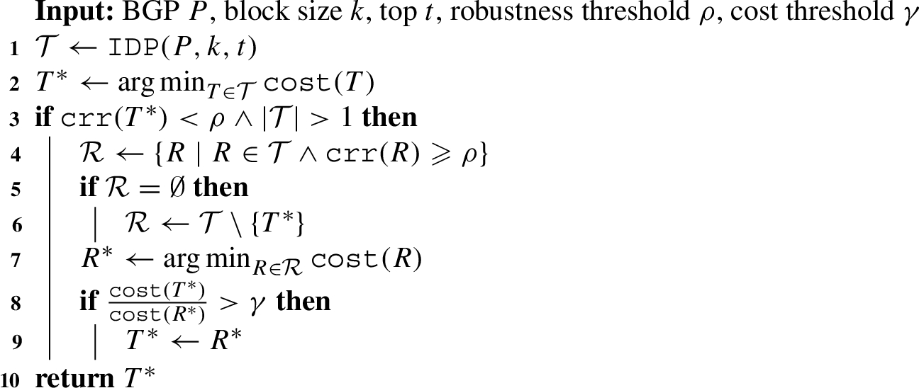 CROP query plan optimizer