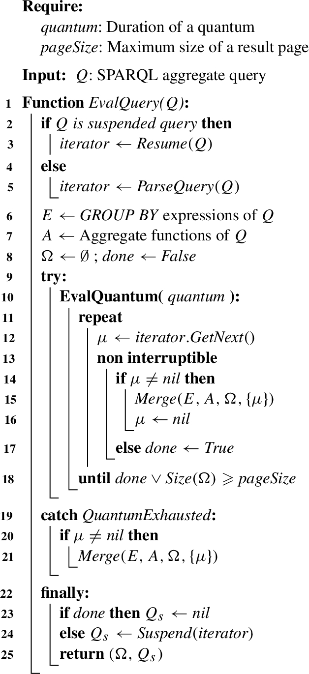 Server-side evaluation of partial aggregates