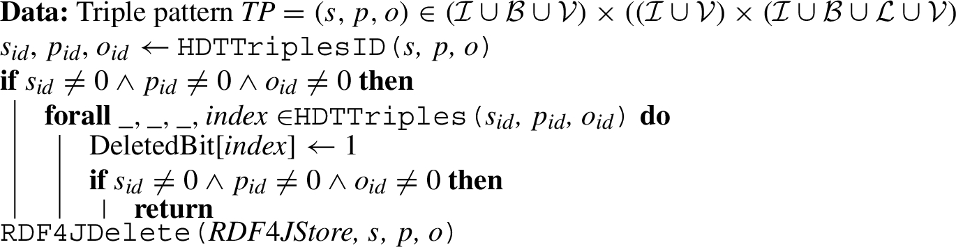 Delete a triple from the RDF graph