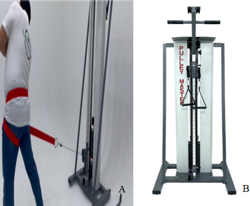 (a) Pully master analysis system (b) Pully master device.