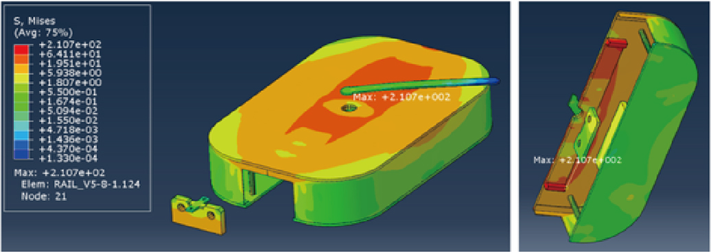 Structural analysis of stress on turn table case using a 150 kg-load.