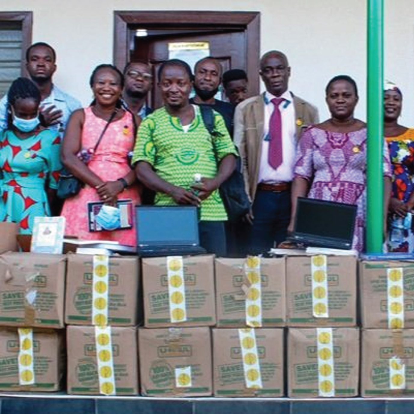 Smiles for Speech donated over 500 therapy tools, two laptops, and assessment books valued at over $20,000.00 to the Department of Speech, Language and Hearing Sciences at the School of Allied Health Sciences (SAHS) in rural Ghana.